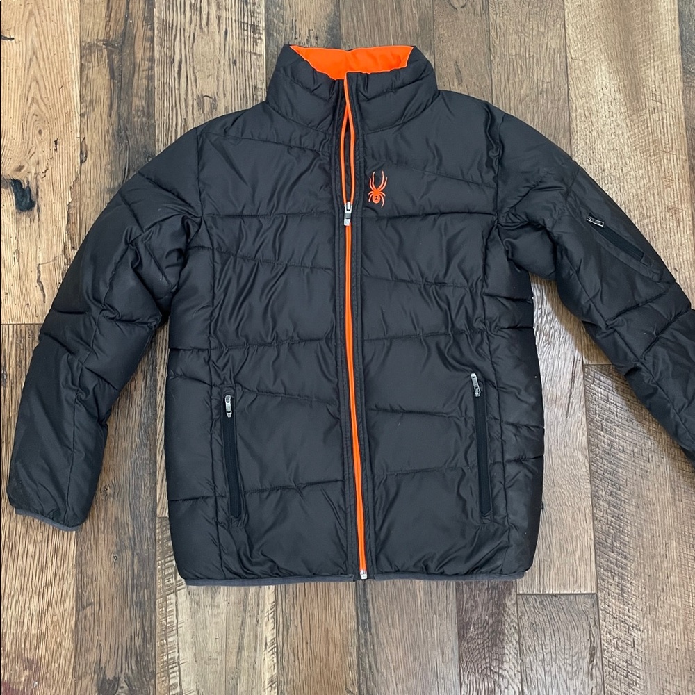 Spyder puffer coat boy 14-16